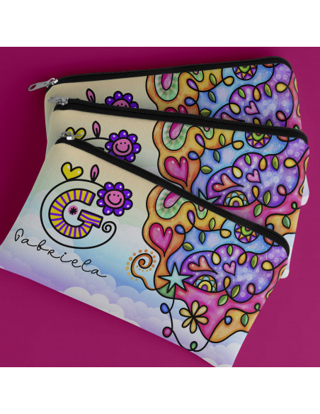 ESTUCHE INICIALES COLORIDA