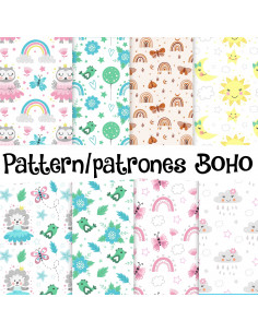 FONDOS/PATTERN BOHO ANIMALITOS