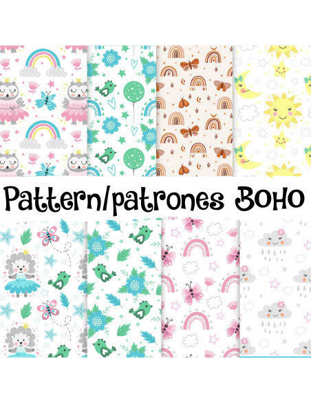 FONDOS/PATTERN BOHO ANIMALITOS