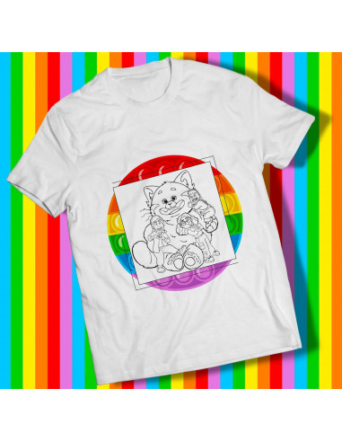 REMERAS PARA PINTAR COLOREAR INFANTILES