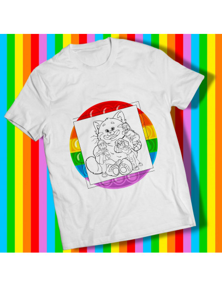 REMERAS PARA PINTAR COLOREAR INFANTILES