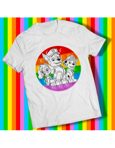REMERAS PARA PINTAR COLOREAR INFANTILES