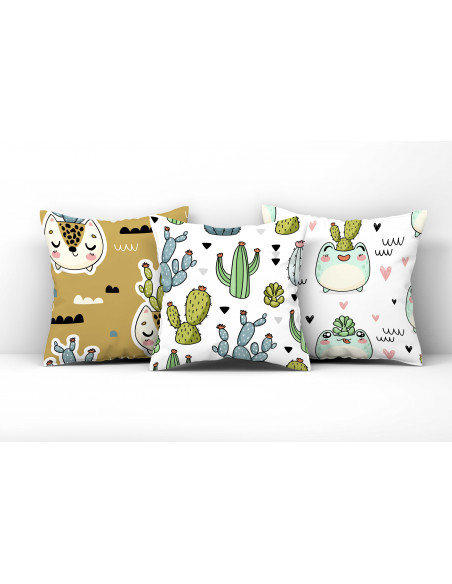 Almohadones fondos infantiles dibujitos