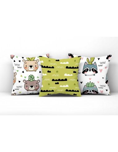 Almohadones fondos infantiles dibujitos