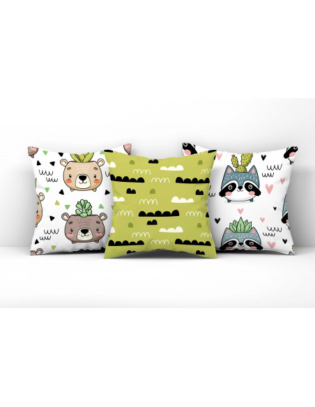 Almohadones fondos infantiles dibujitos