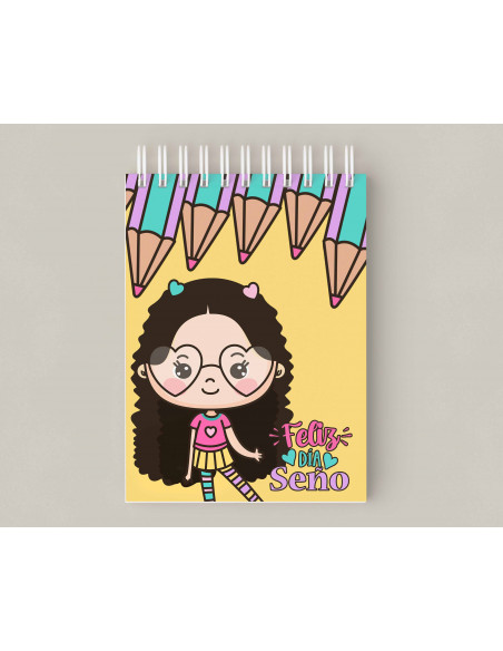 Anotadores y Porta Lapicera Seño