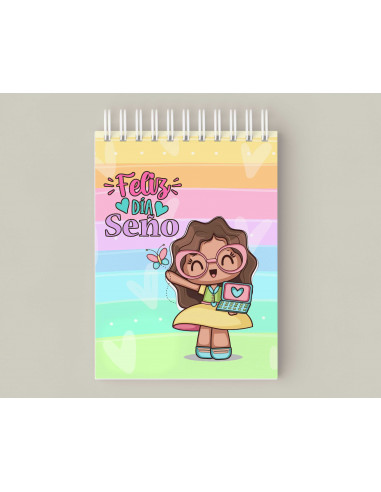 Anotadores y Porta Lapicera Seño