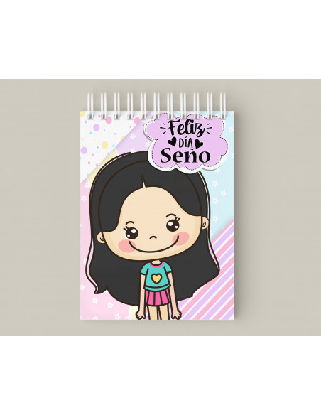 Anotadores y Porta Lapicera Seño