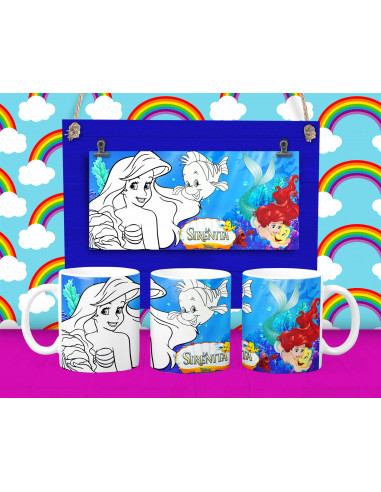 Taza Pintar Colorear Infantiles