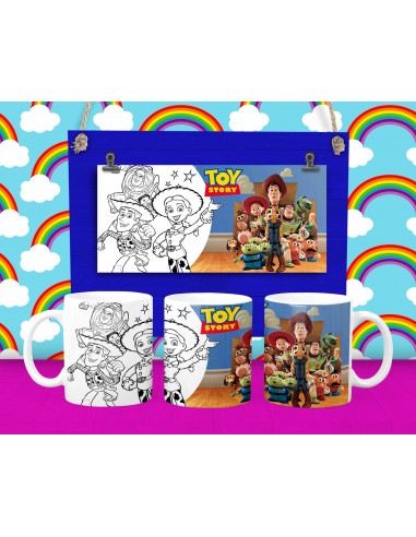 Taza Pintar Colorear Infantiles