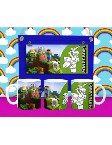 Taza Pintar Colorear Infantiles