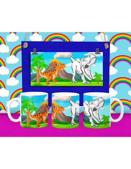 Taza Pintar Colorear Infantiles