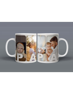 Taza Foto Papá Papi Día del...