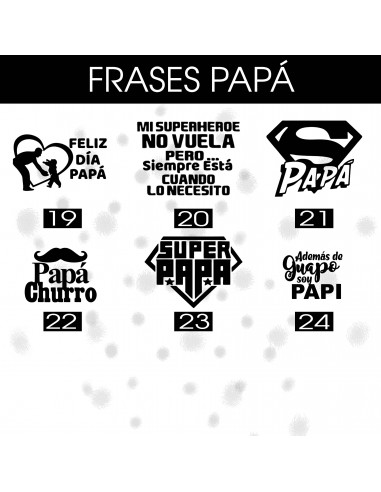 24 frases png Día del Padre