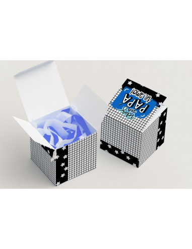 Caja Cubo Sublimación Día del Padre