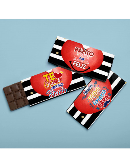 KIT IMPRIMIBLE CHOCOLATINES DIA DEL PADRE