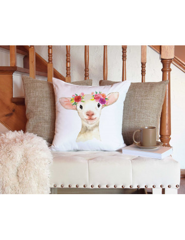 Almohadones animalitos flores