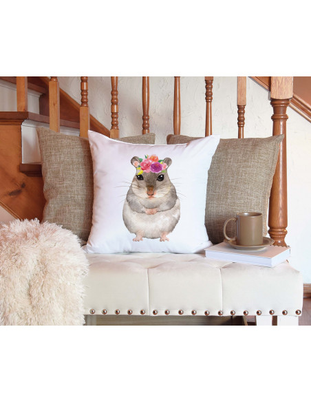 Almohadones animalitos flores