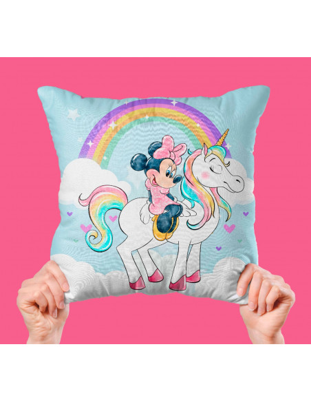 Minnie Unicornio taza almohadón