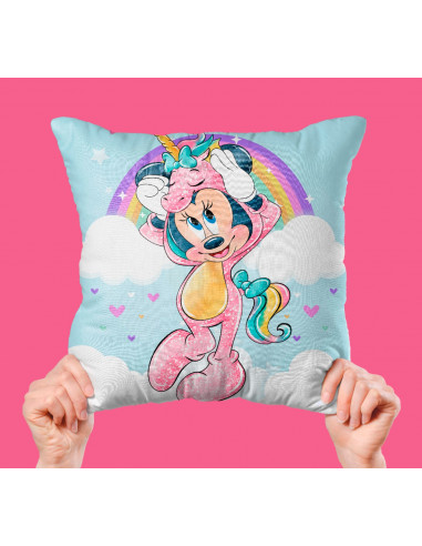 Minnie Unicornio taza almohadón
