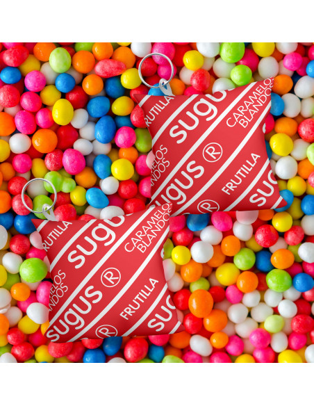 Llavero almohadita golosinas