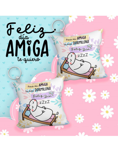 Llavero almohadita día del amigo flork