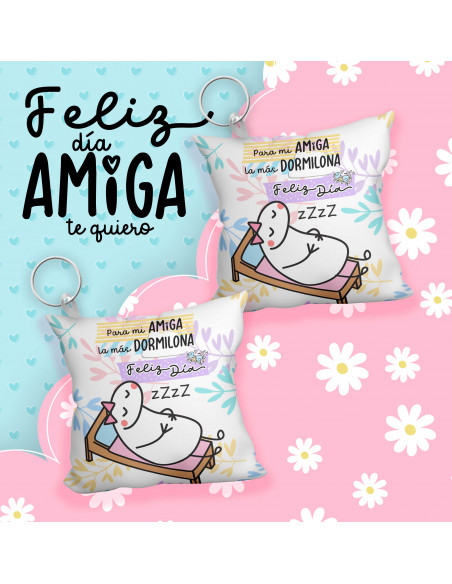Llavero almohadita día del amigo flork