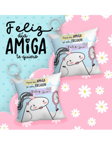 Llavero almohadita día del amigo flork