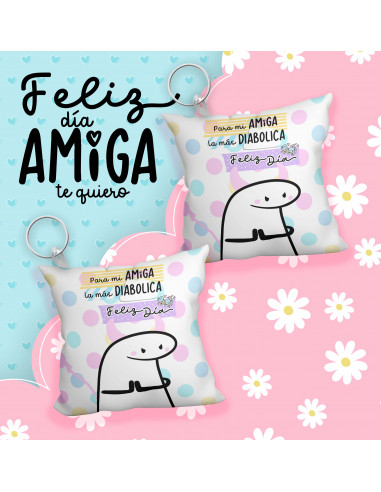 Llavero almohadita día del amigo flork