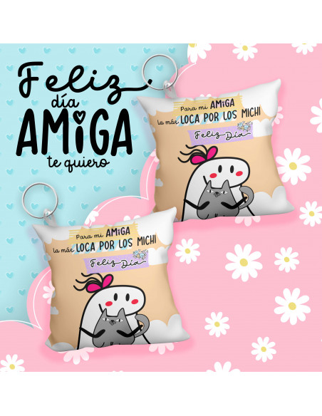 Llavero almohadita día del amigo flork