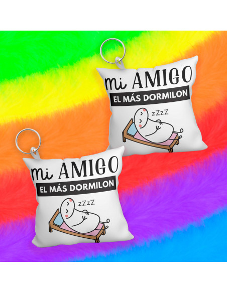 Llavero almohadita día del amigo flork