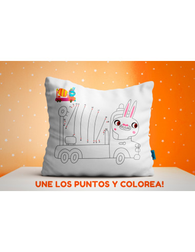 ALMOHADONES COLOREAR UNIR