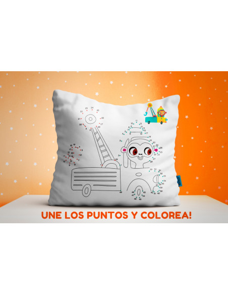 ALMOHADONES COLOREAR UNIR