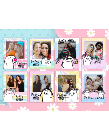 Caja almohada + foto polaroid flork...