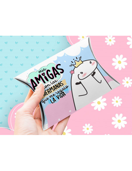 Caja almohada día del amigo flork