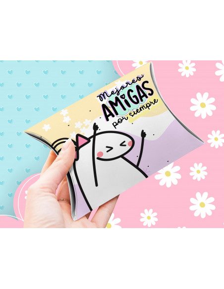 Caja almohada día del amigo flork