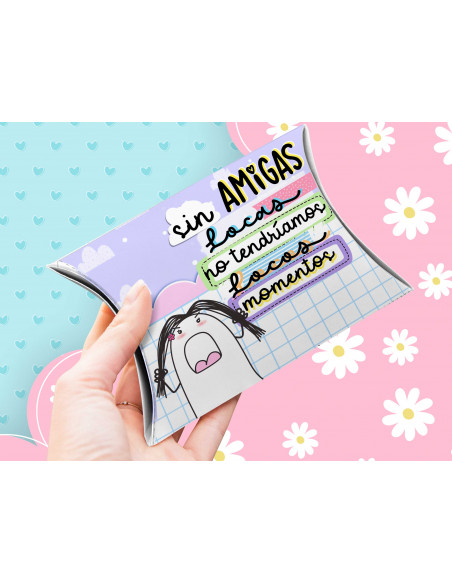 Caja almohada día del amigo flork