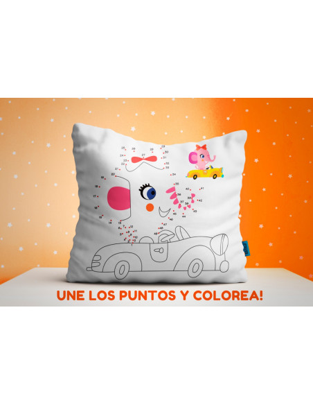 ALMOHADONES COLOREAR UNIR