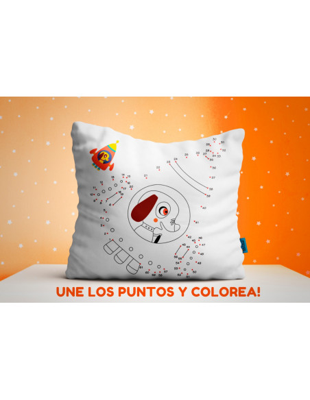 ALMOHADONES COLOREAR UNIR