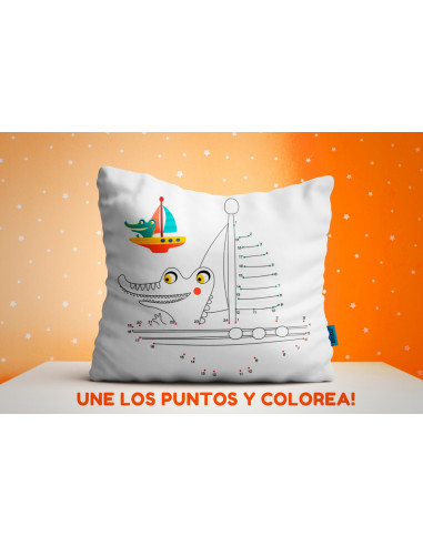 ALMOHADONES COLOREAR UNIR