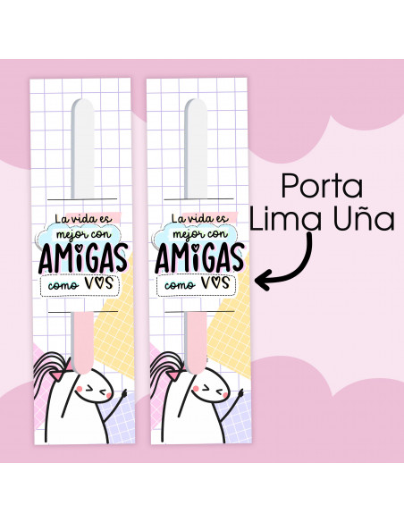 Porta Lima de uñas día del amigo