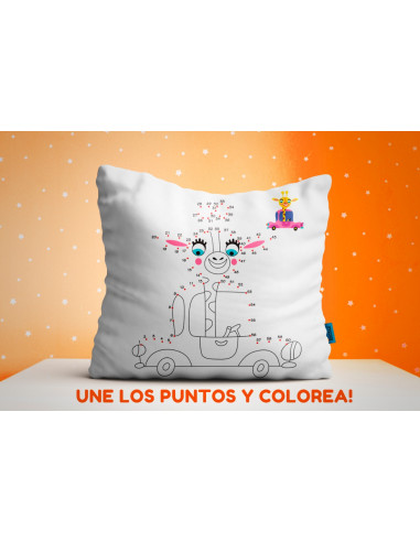 ALMOHADONES COLOREAR UNIR