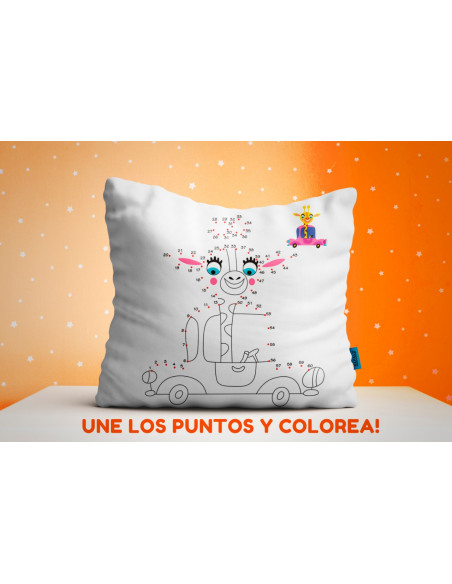 ALMOHADONES COLOREAR UNIR