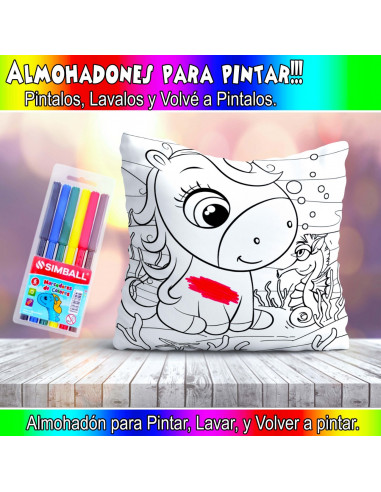 ALMOHADONES PARA COLOREAR PACK 2