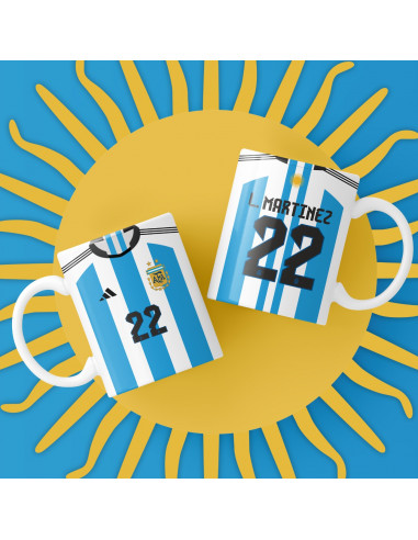 Camiseta Selección Argentina 2022 taza