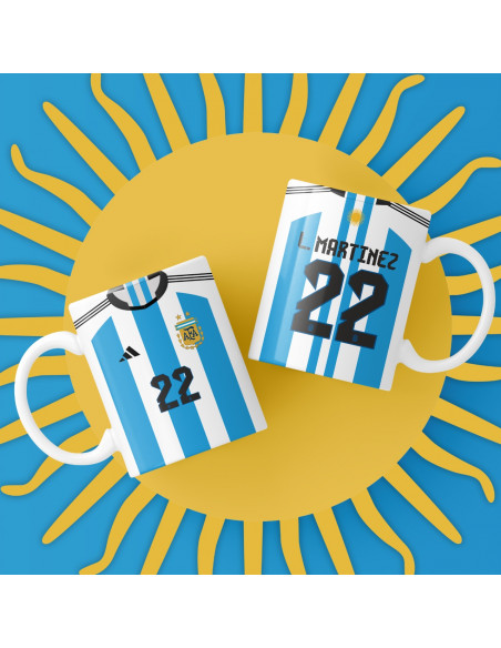 Camiseta Selección Argentina 2022 taza