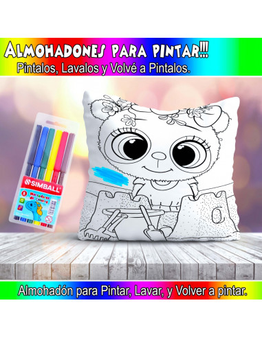 ALMOHADONES PARA COLOREAR PACK 2