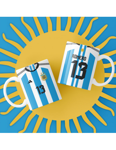 Camiseta Selección Argentina 2022 taza