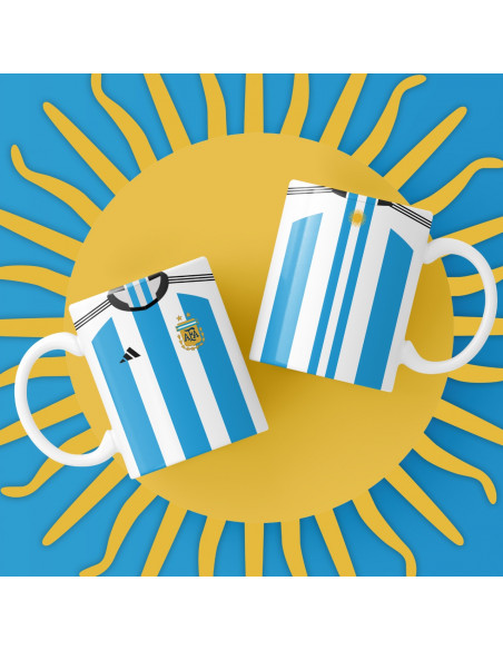 Camiseta Selección Argentina 2022 taza