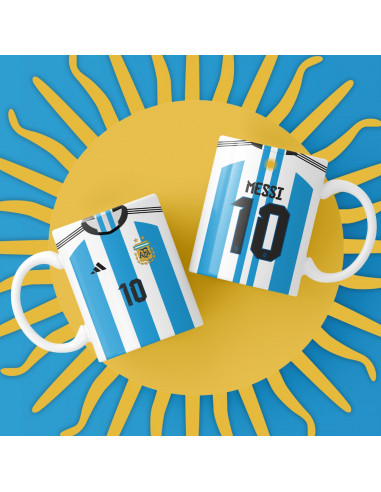 Camiseta Selección Argentina 2022 taza
